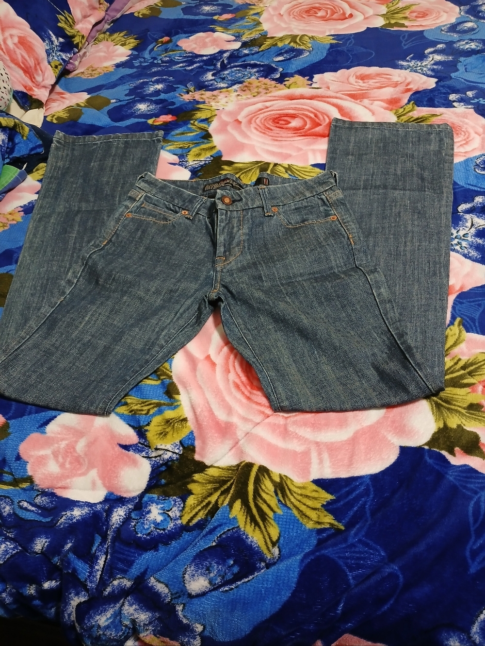 Classic Straight-Leg Denim Jeans - Blue